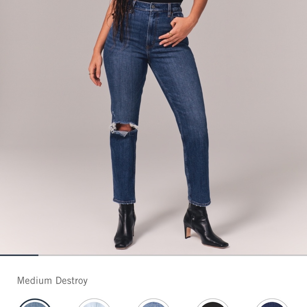 Abercrombie & Fitch Ankle Striaght Jeans
